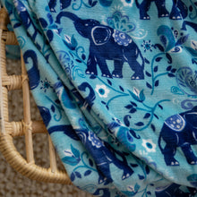 Load image into Gallery viewer, lapisbee Velvet Plush Home Fleece Throw Blanket 50&quot; x 70&quot; (Jungle Elephant)
